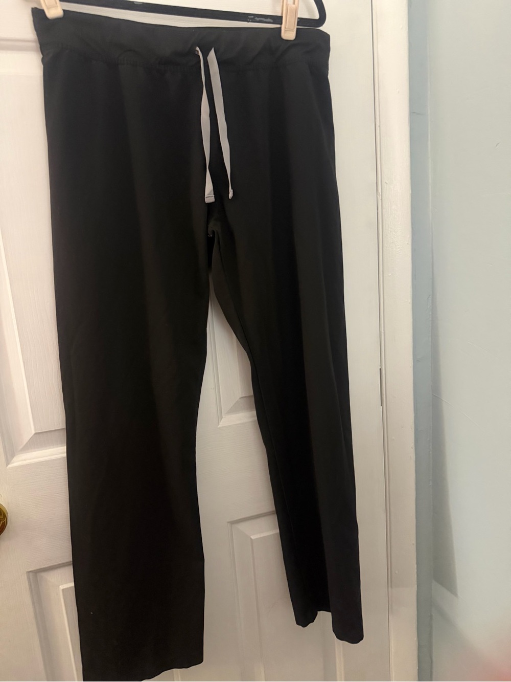 FIGS Technical Collection Black Straight Leg Scrub Pants Size Large